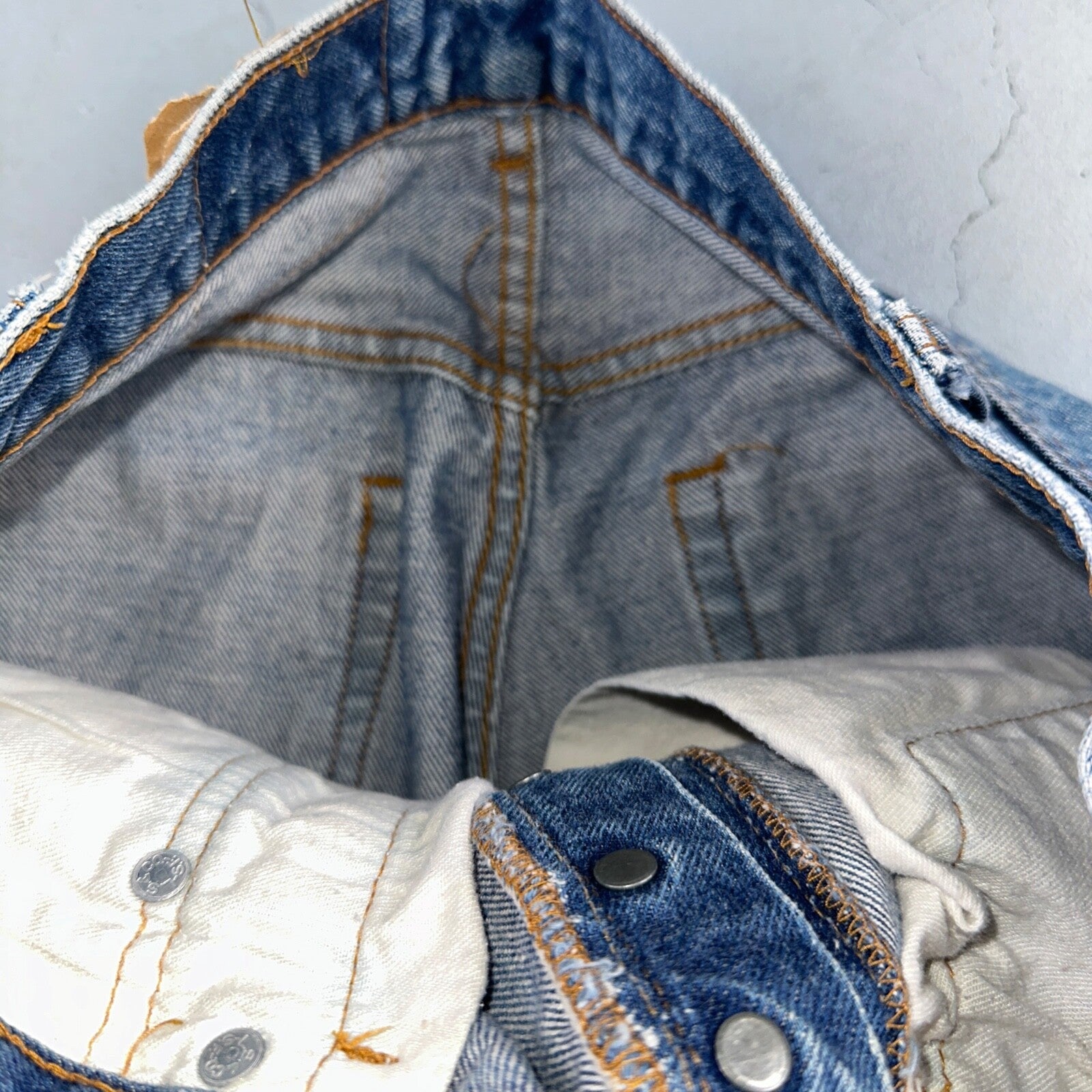 Levis 501 Vintage 80s USA XX Straight Leg Jeans Blue Med Wash 30x36 Act 27x31