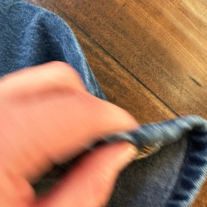 VTG Levis 501 XX Button Fly 90s Y2K Jeans Denim Straight Capri 34x30 Act 31x25