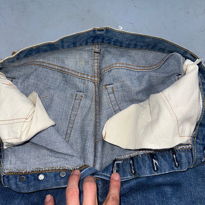 Levis 501 Vintage 70s SS Redline Selvedge USA XX Jeans Med Wash 30x31 Act 28x27