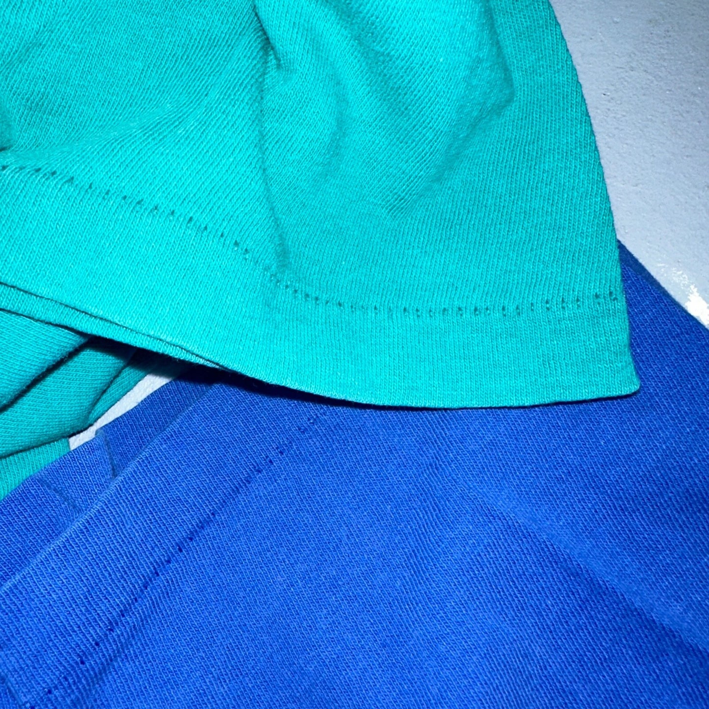 Vtg Le Breve Mervyns Lot of 2 Cotton Pocket Tee T Shirt XL USA Made 80s Blank