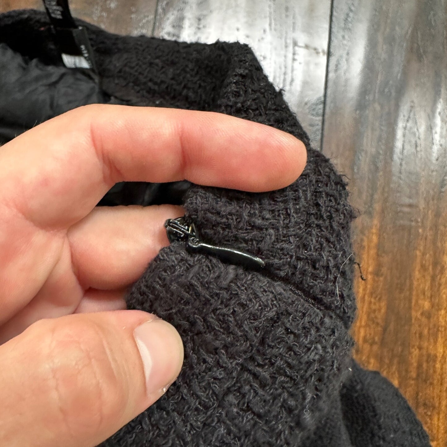 INC International Concepts Black Skirt Women's Size 8 Pencil USA VTG Short