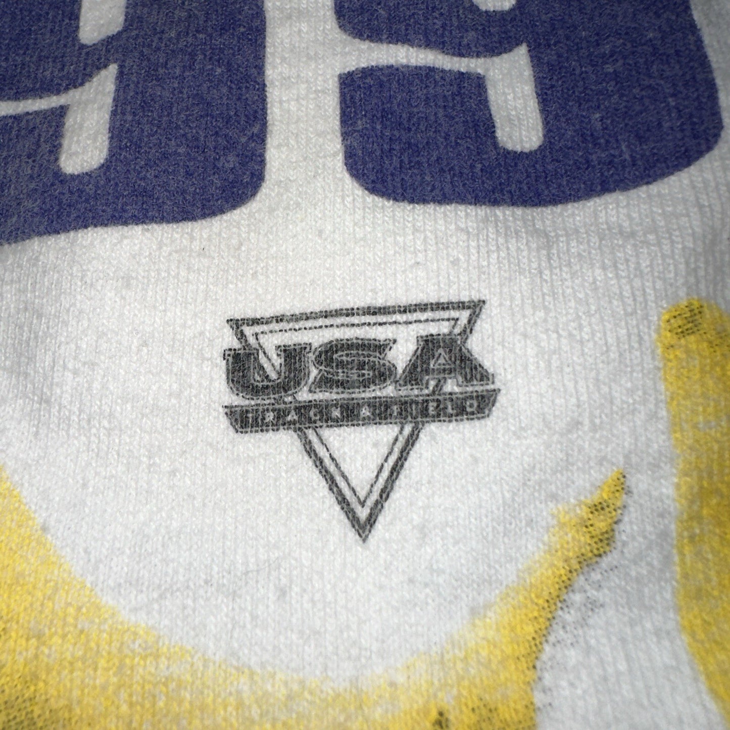 USA Track Field Funny Bananas VTG T Shirt 90s Single Stitch 25K Quote Fruit Joke