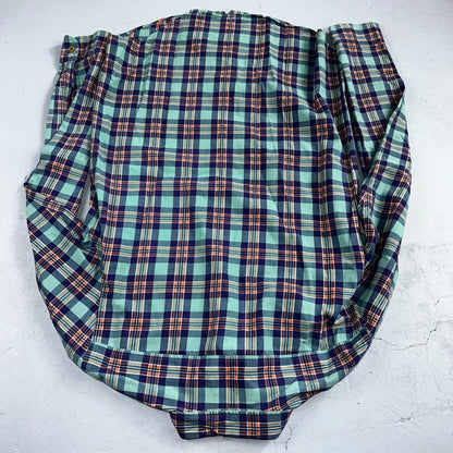 Polo Ralph Lauren Mens Long Sleeve Button Down Shirt Size M Plaid Green Blue