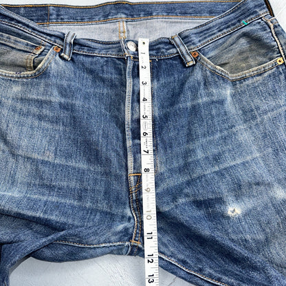 Levis 501 Y2K XX Straight Leg Jeans Blue VTG Med Wash 36x34 Act 37x32