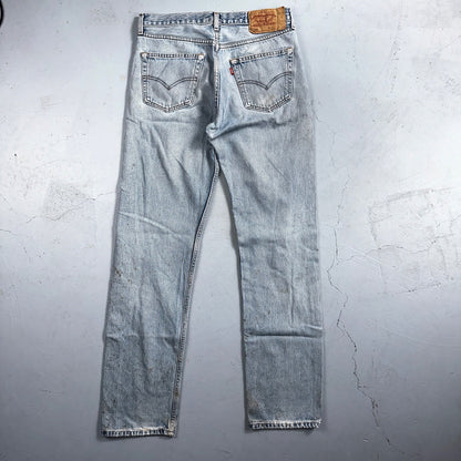 Levis 501 Vintage Y2K XX Straight Leg Jeans 33x34 Light Wash 2000s Act 31x32