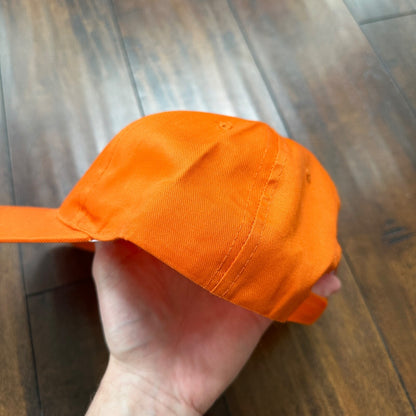 Holland Bright Orange VTG Hat Cap Snapback Cool Basic Text Casual