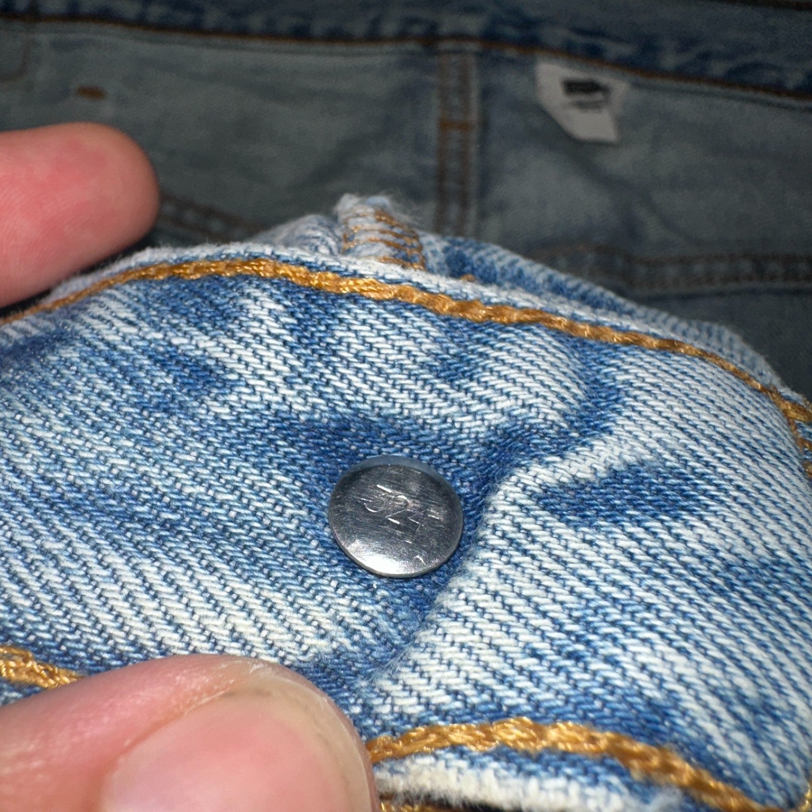 Levis 501 Vintage 90s Mexico Straight Leg Jeans Blue Light Wash 40x30 Act 40x28