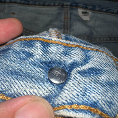 Levis 501 Vintage 90s Mexico Straight Leg Jeans Blue Light Wash 40x30 Act 40x28