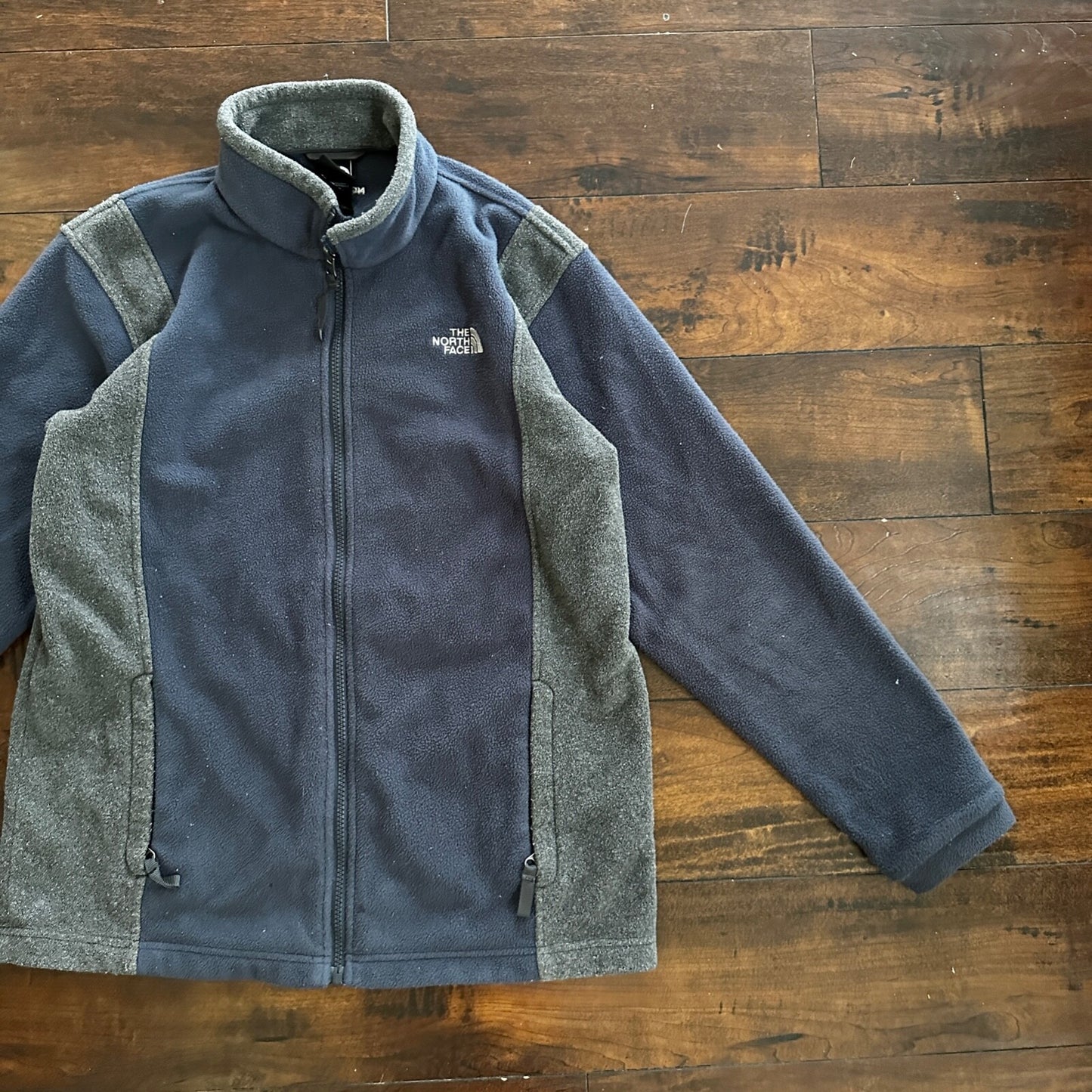 The North Face Navy Fleece Jacket Kids T206 T606 F09 Grey XL TNF VTG Style