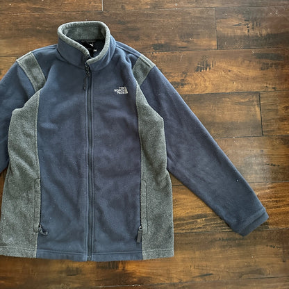 The North Face Navy Fleece Jacket Kids T206 T606 F09 Grey XL TNF VTG Style
