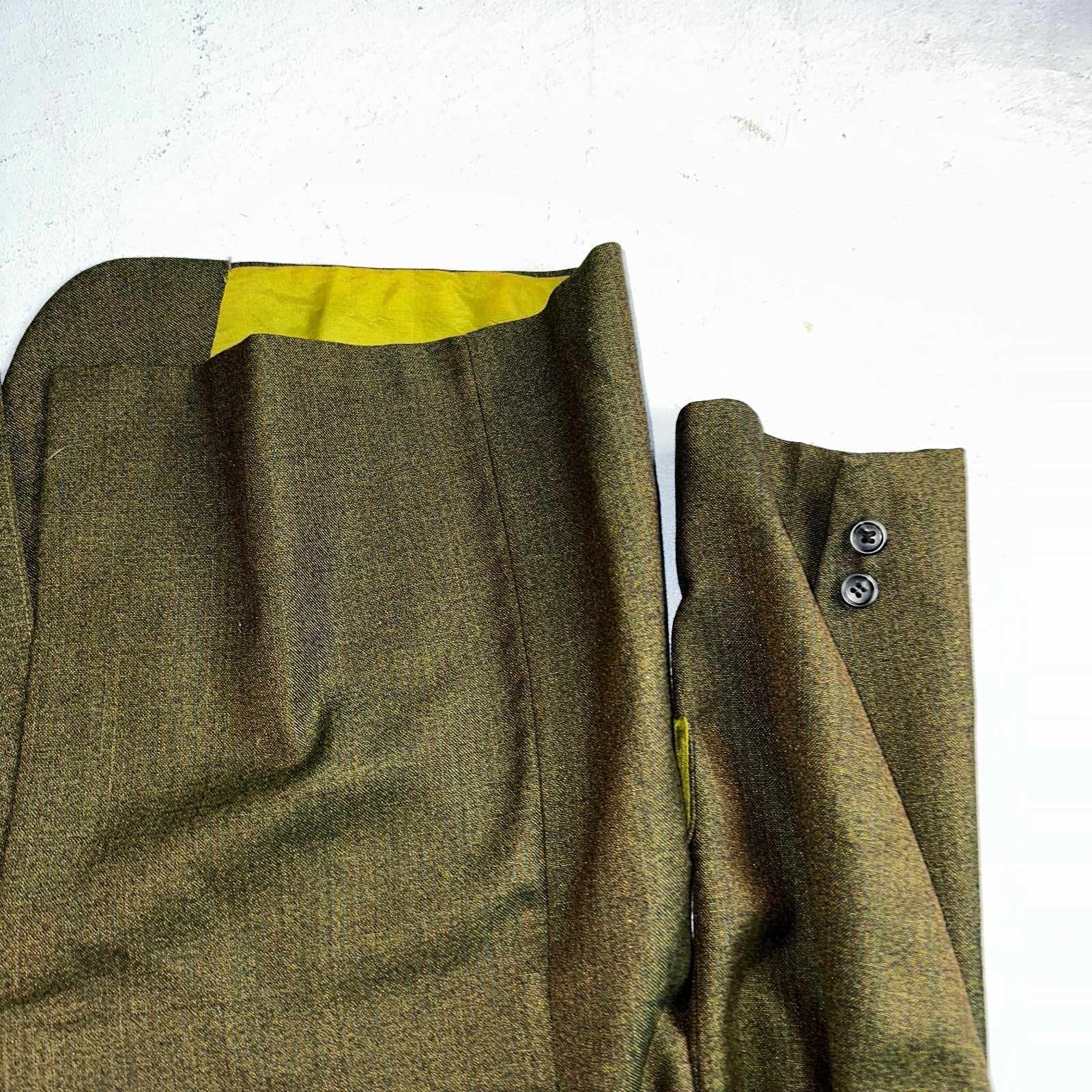 1960s Avocado Green Blazer Sport Coat Mens 44 Suit Jacket VTG Union 60s J&F