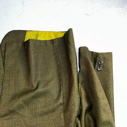 1960s Avocado Green Blazer Sport Coat Mens 44 Suit Jacket VTG Union 60s J&F