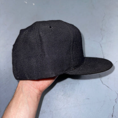 VTG P Pittsburgh Pirates Hat Cap Men Black New Era Pro Model 80s USA Green Bill