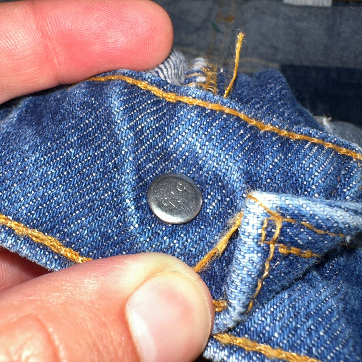 Levis 505 Vintage 90s USA Orange Tab Jeans 38x34 Blue Med Wash 501 Act 36x34