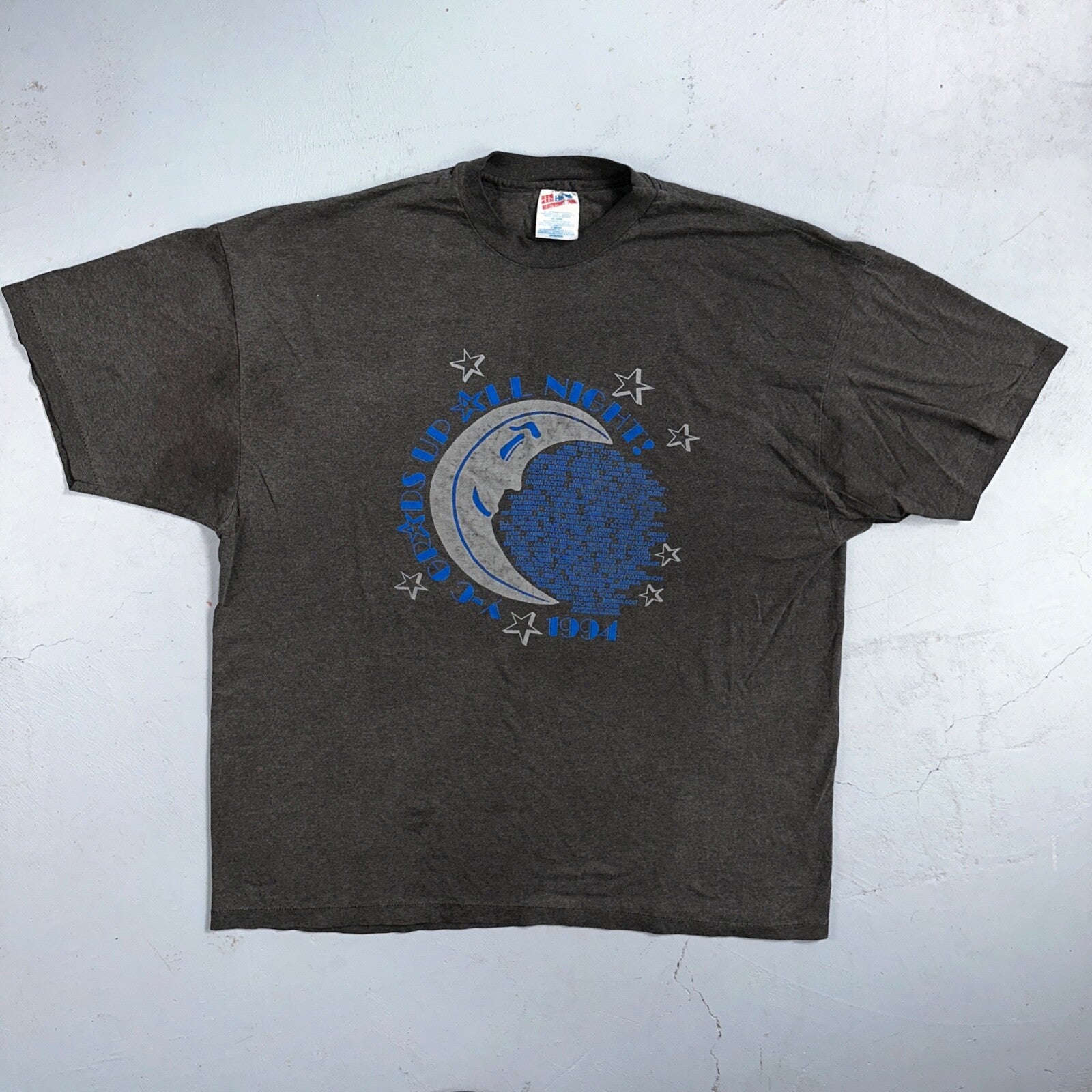 Graduation Night Party VTG T Shirt PDX Oregon Moon 1994 Reunion Spooky Cool Star