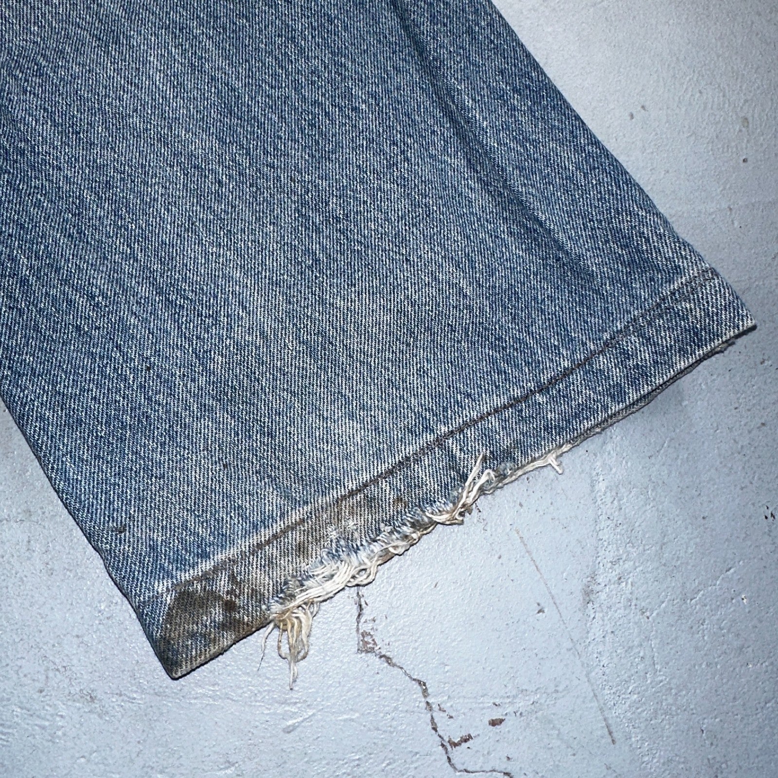 Levis 501 Vintage 90s Europe Straight Leg Jeans Blue Light Wash 36x36 Act 34x29