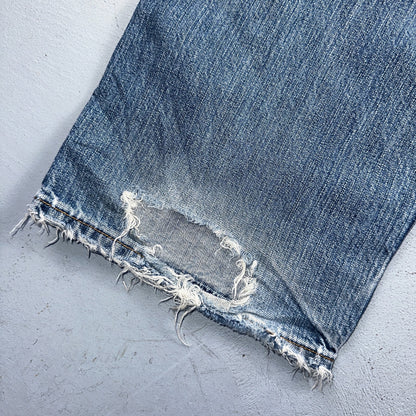 Levis 501 Vintage Y2K 90s XX Straight Leg Jeans Blue Light Wash 36x32 Act 35x31