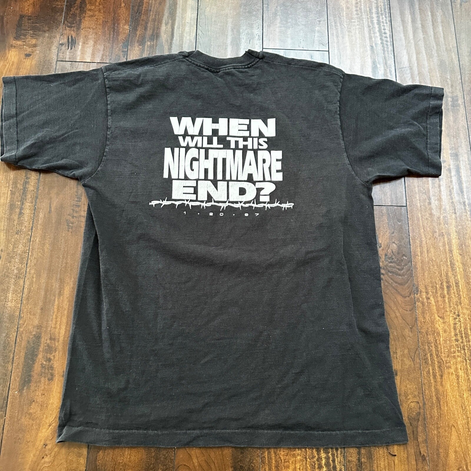 America Held Hostage USA VTG T Shirt Political Funny Democrat Republican Clinton