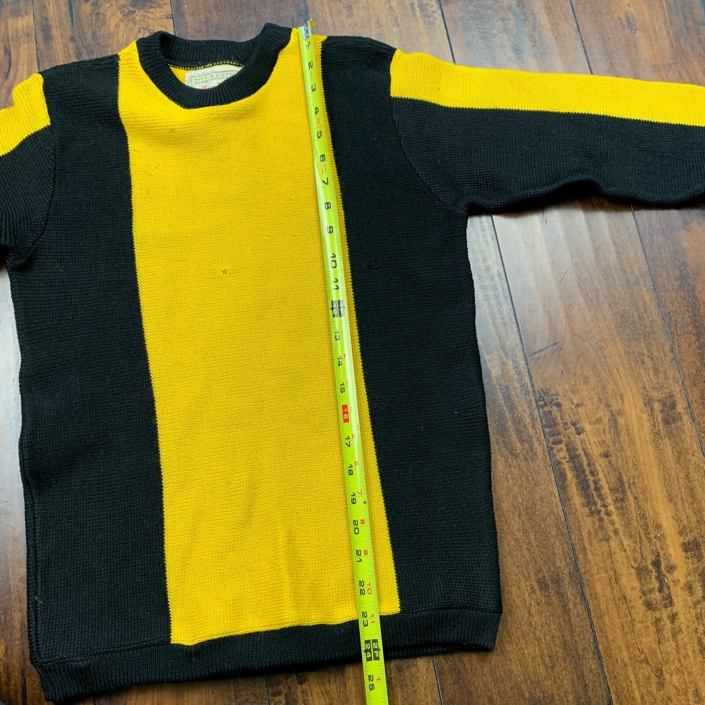 1950s Bill Bakers Oregon 50s USA Made Vintage Sweater Yellow Wool 40s Rockabilly