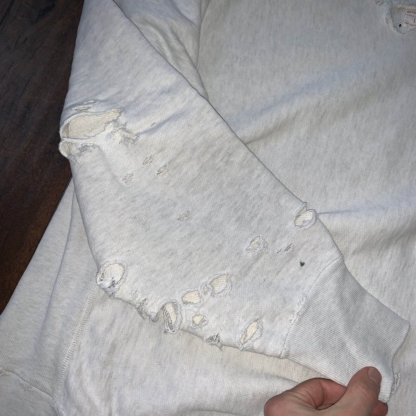 Vintage Champion 1960s True USA Reverse Weave Sweatshirt Gray Basic Crewneck 60s