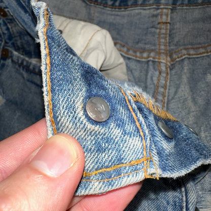 Levis 501 Vintage 70s SS Redline Selvedge USA 66 Jeans Thrashed 31x34 Act 29x30