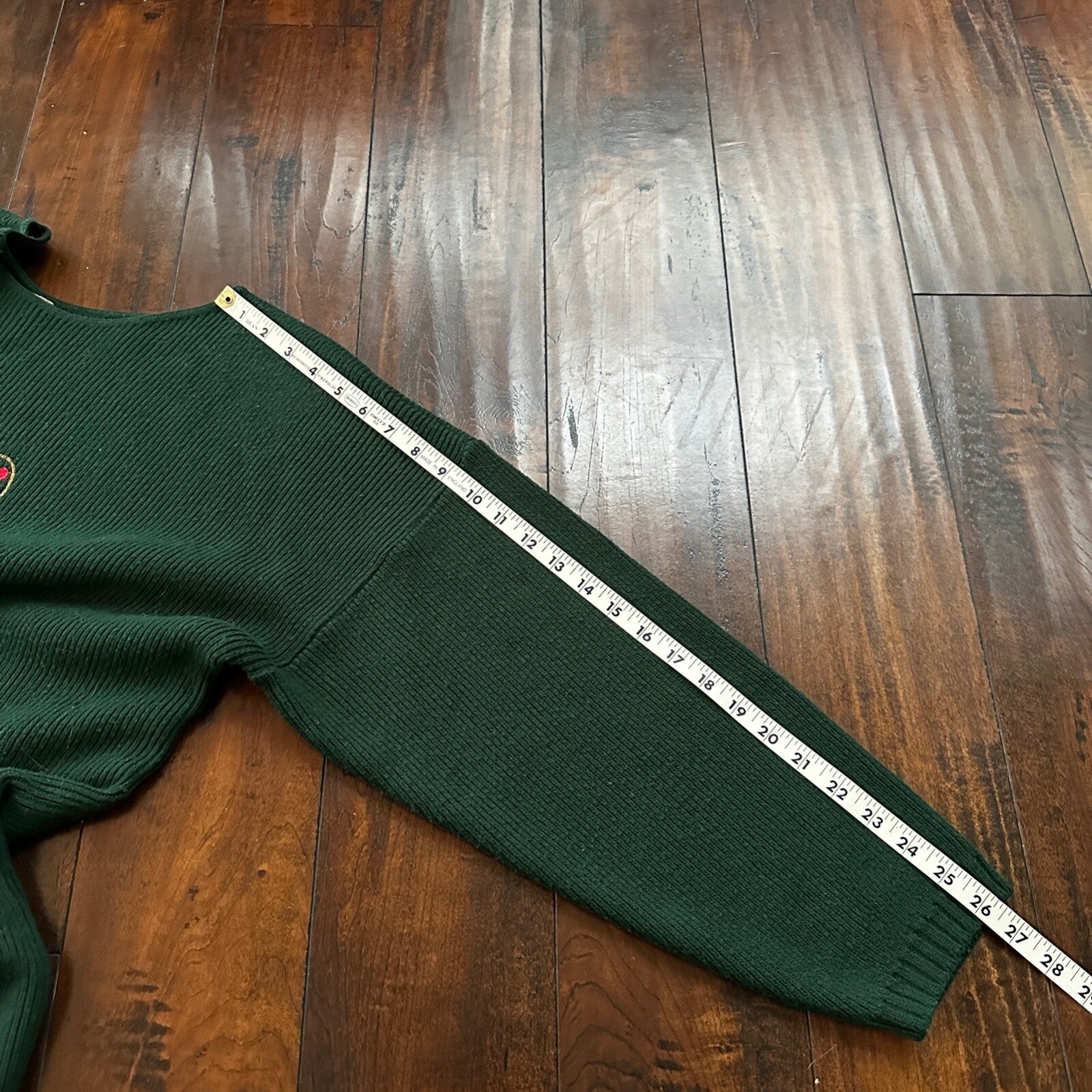 VTG 1960s Paris Women’s Green Sweater Rockabilly Sportswear Designer 60s 70s