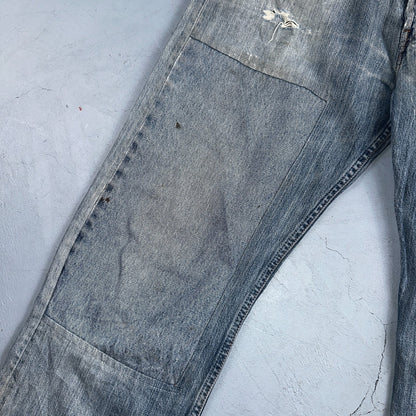 Levis 501 Vintage Y2K XX Straight Leg Jeans Blue Light Wash 38x34 Act 38x32