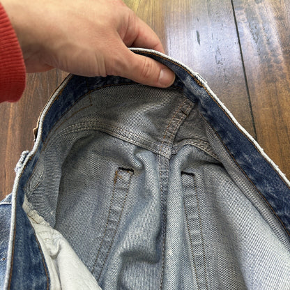Levis Vintage 80s Redline Selvedge USA 501 XX Jeans Light Wash 33x36 Act 30x34