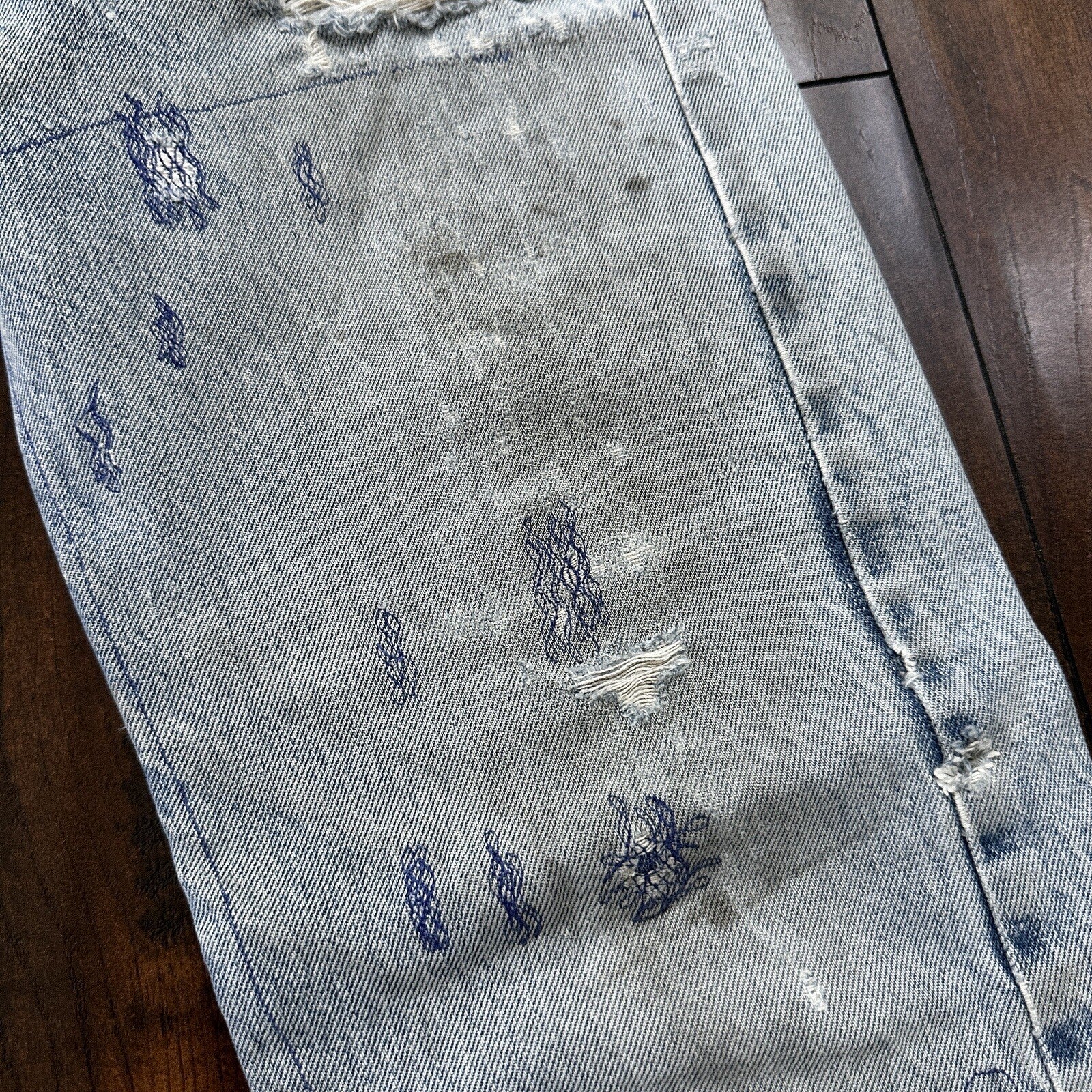 Levis Vintage 80s Redline Selvedge USA 501 XX Jeans 66 70s Light 30x36 Act 27x30