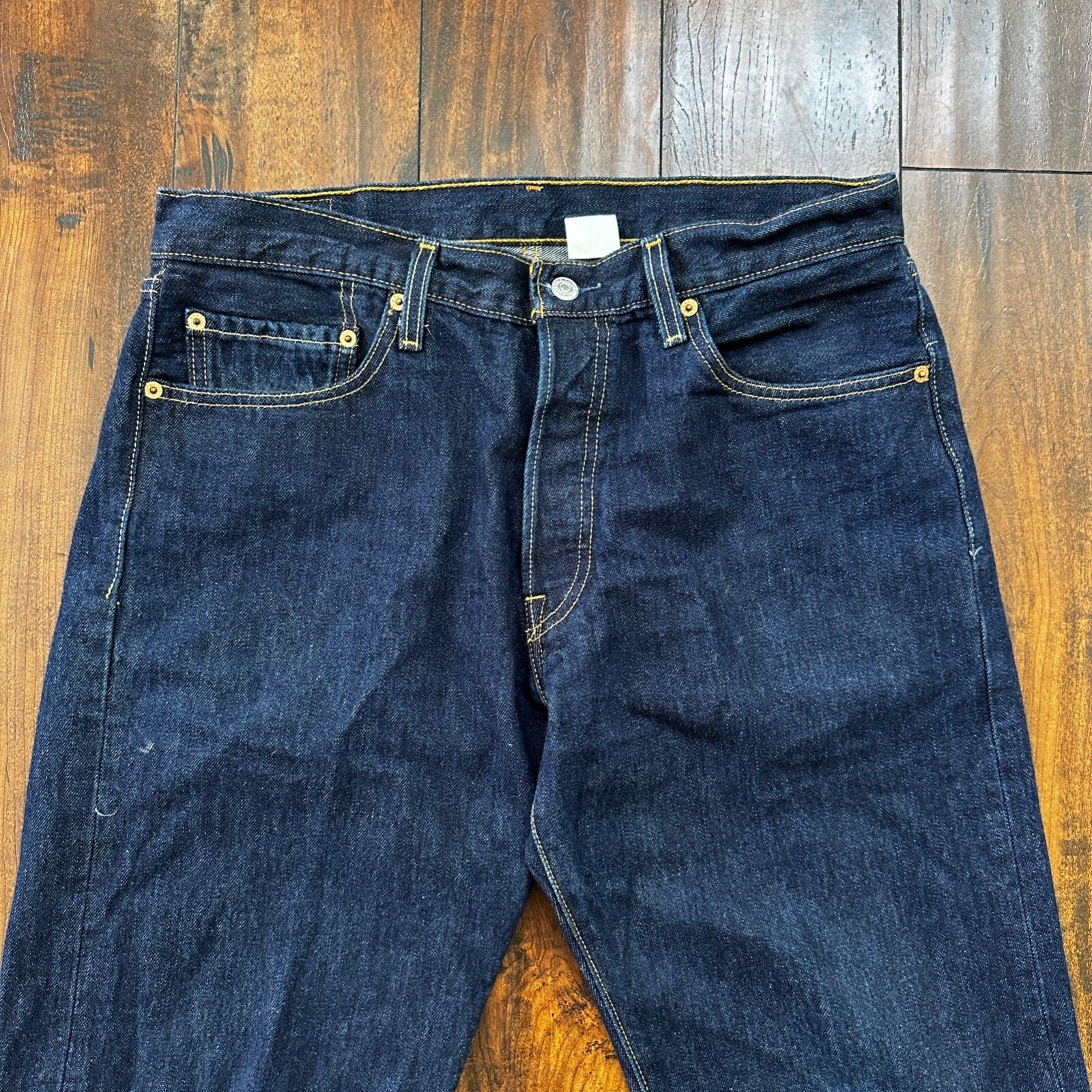 Levis 501 Vintage Y2K Straight Leg XX 2000s Jeans 34x32 Dark Wash Act 33x31