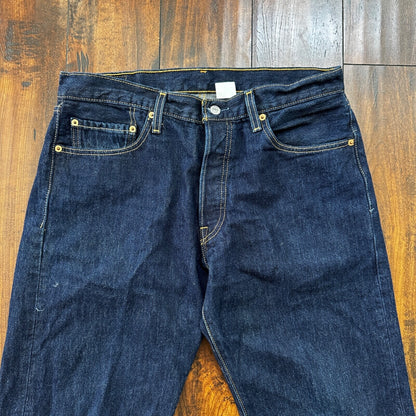Levis 501 Vintage Y2K Straight Leg XX 2000s Jeans 34x32 Dark Wash Act 33x31