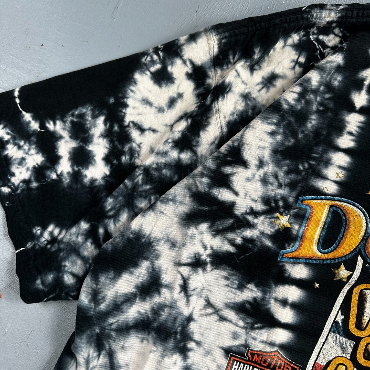 Harley Davidson Dothan Alabama  VTG T Shirt Motorcycle Bike Graphic USA Tye Dye