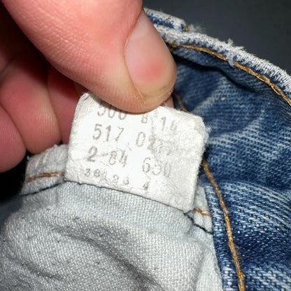 Levis 517 Vintage 80s USA Red Tab Bootcut Flare Blue Denim Jeans Act 34x30