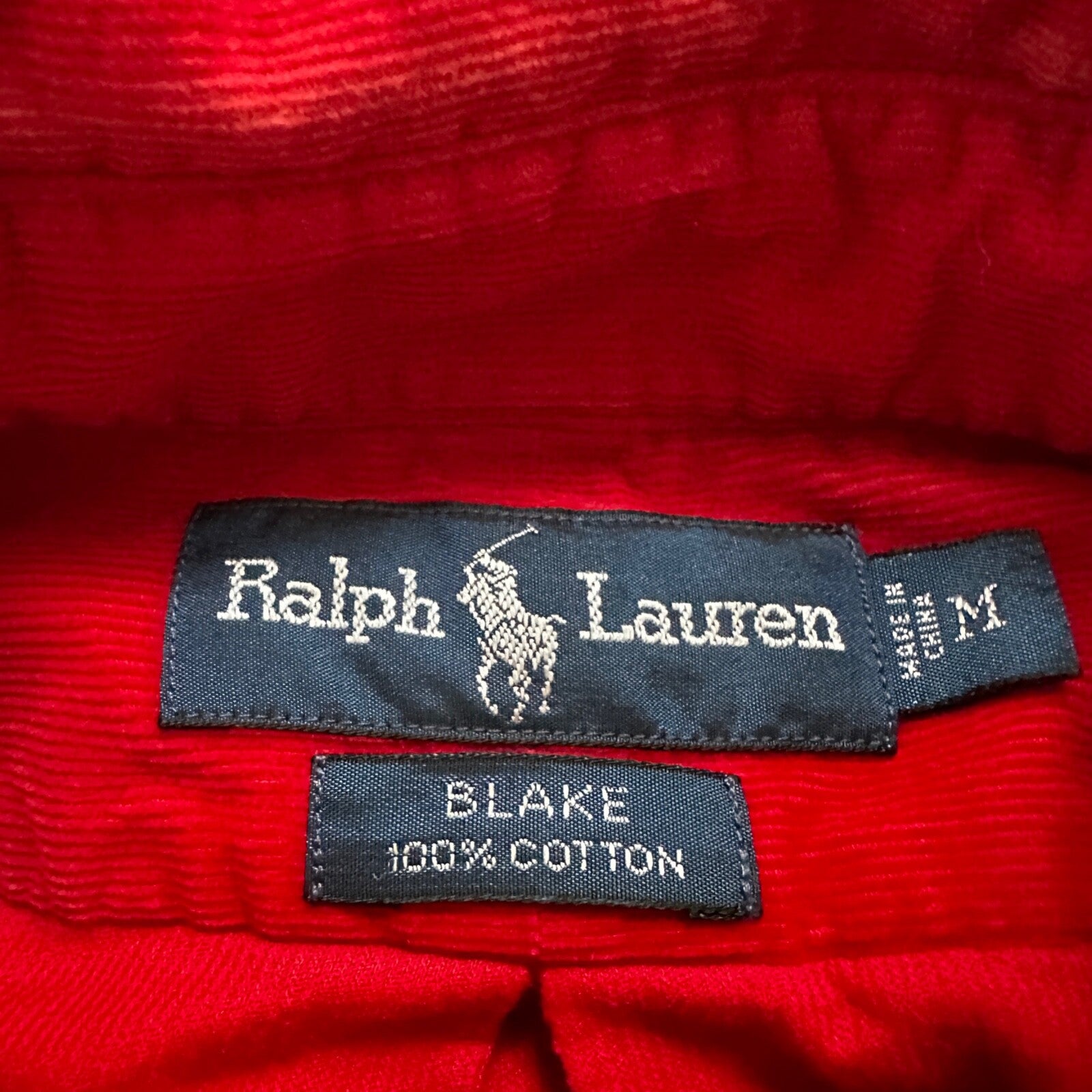 Polo Ralph Lauren Red Button Down Work Shirt Dress Vtg Up Y2K 90s Western Blake
