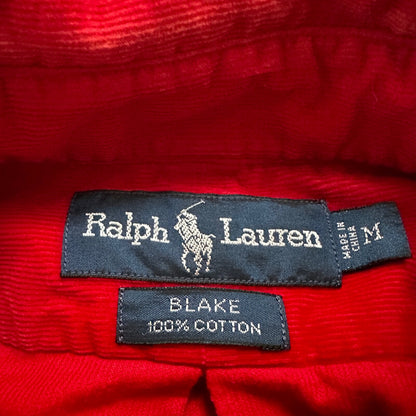 Polo Ralph Lauren Red Button Down Work Shirt Dress Vtg Up Y2K 90s Western Blake
