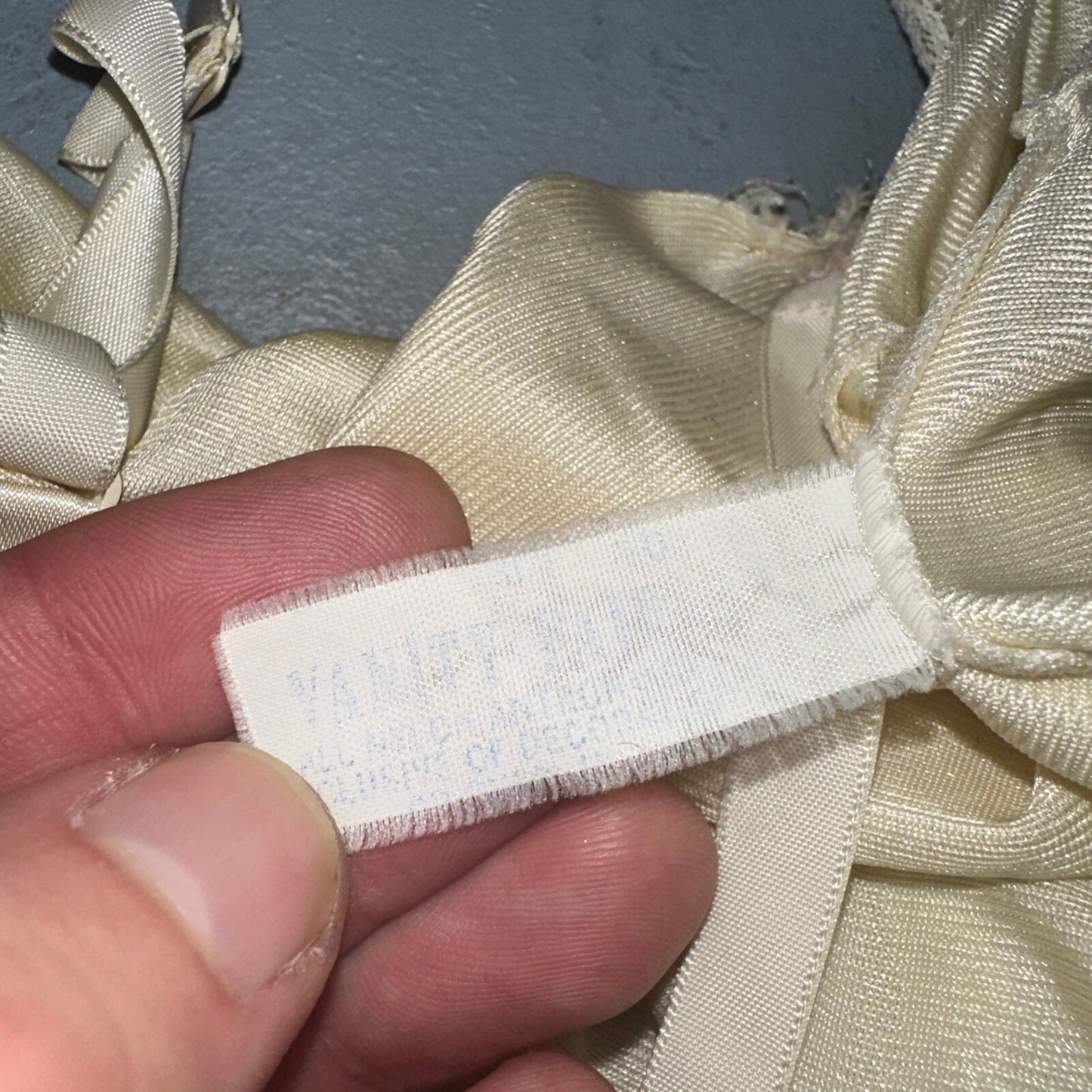 VTG Vanity Fair Lingerie Slip Dress Sleepwear Full Sweep Nightgown Lace Lot 2