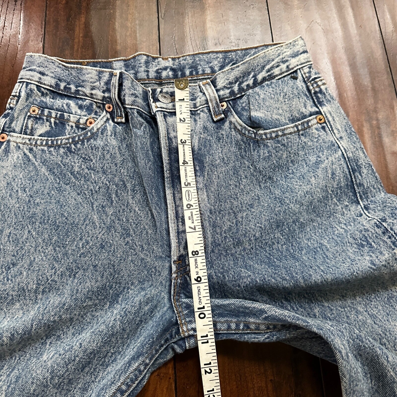 VTG 90s Levis 501 Button Fly 30x36 USA Tag Jeans Straight Acid Wash XX Act 27x32