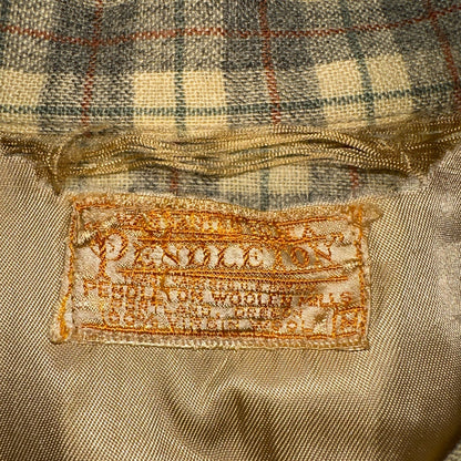 Pendleton VTG Board Shirt Plaid 100% Wool Button Down Size M Plaid 1960s Camp