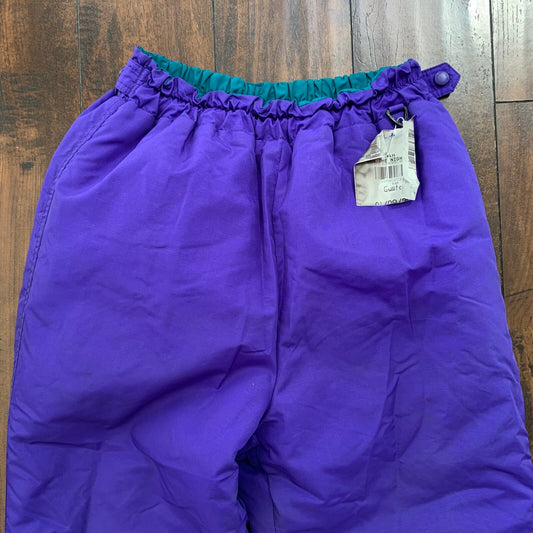 Vintage Columbia Sportswear Women's Purple High Rise Skiing Snow Pants 90s