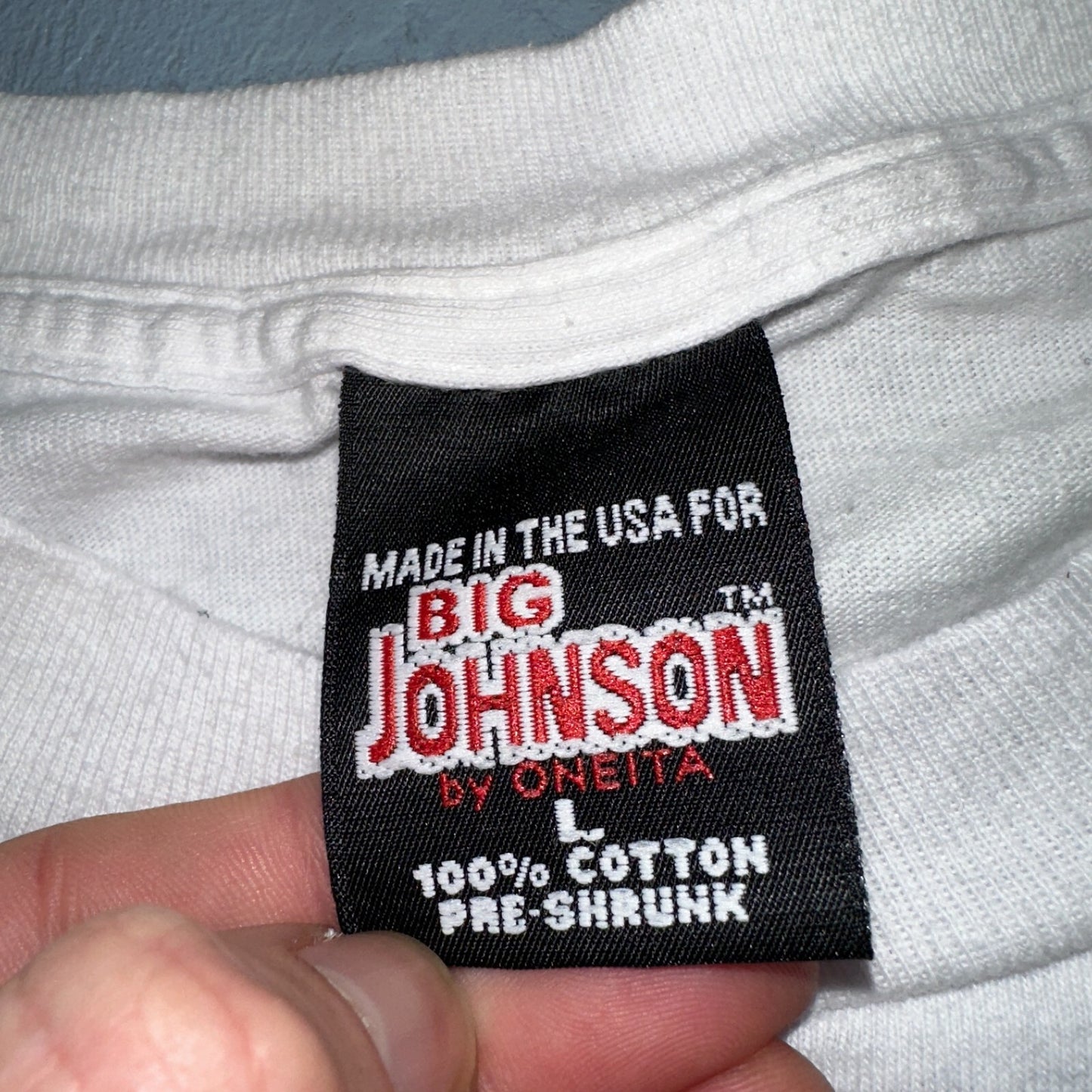 Big Johnson VTG 1997 Racing Naughty Humor Joke Single Stitch 90s Trucks Funny