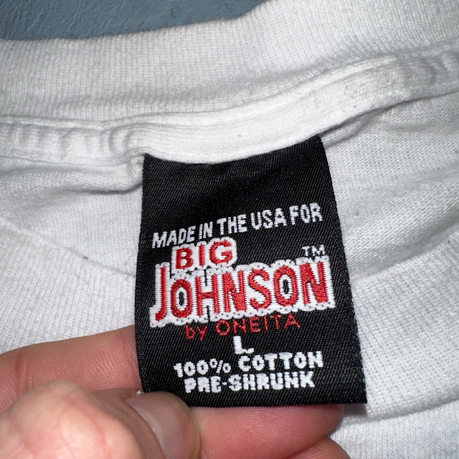 Big Johnson VTG 1997 Racing Naughty Humor Joke Single Stitch 90s Trucks Funny