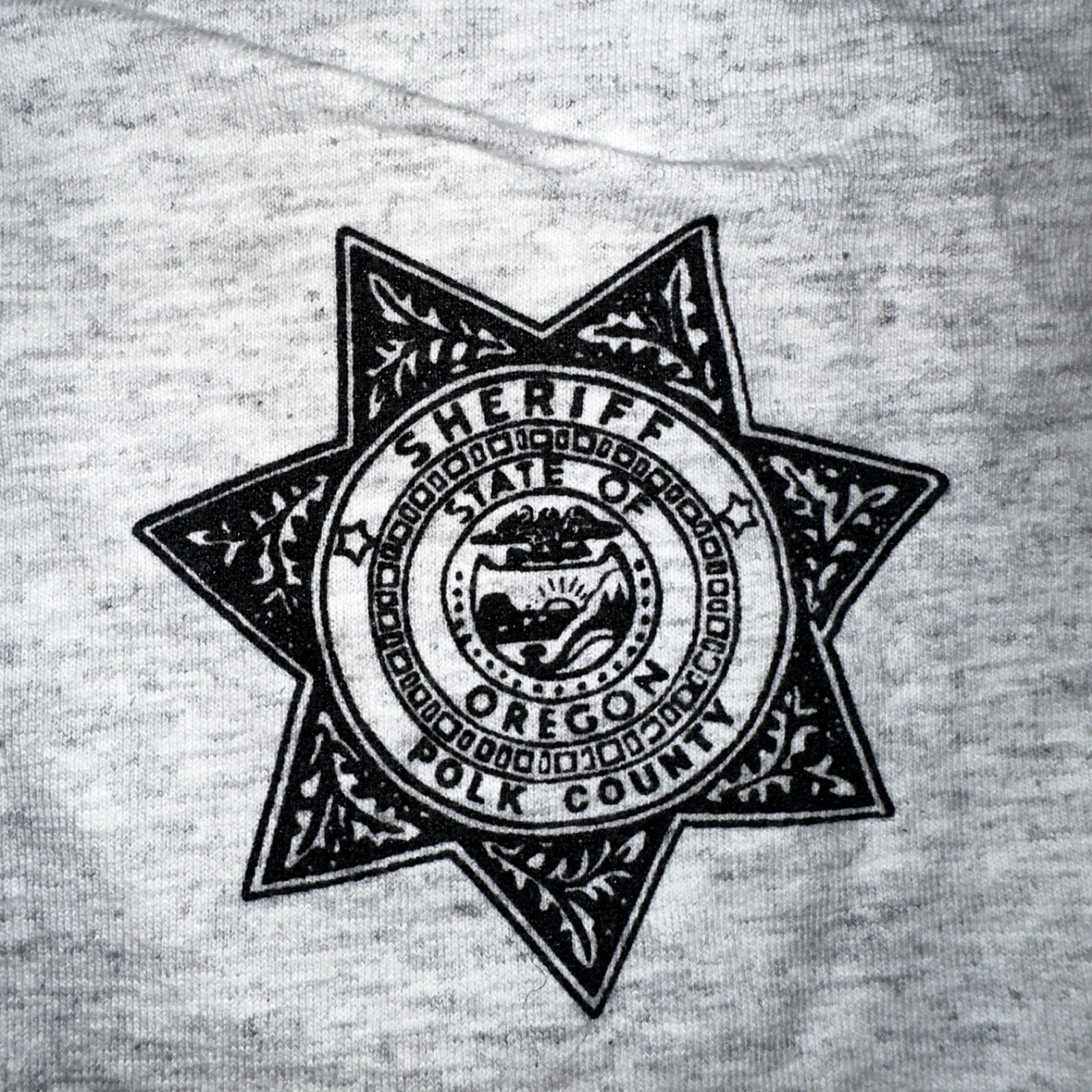 Polk County Sheriffs Bed Breakfast Funny VTG T Shirt 90s JERZEES Prison Police