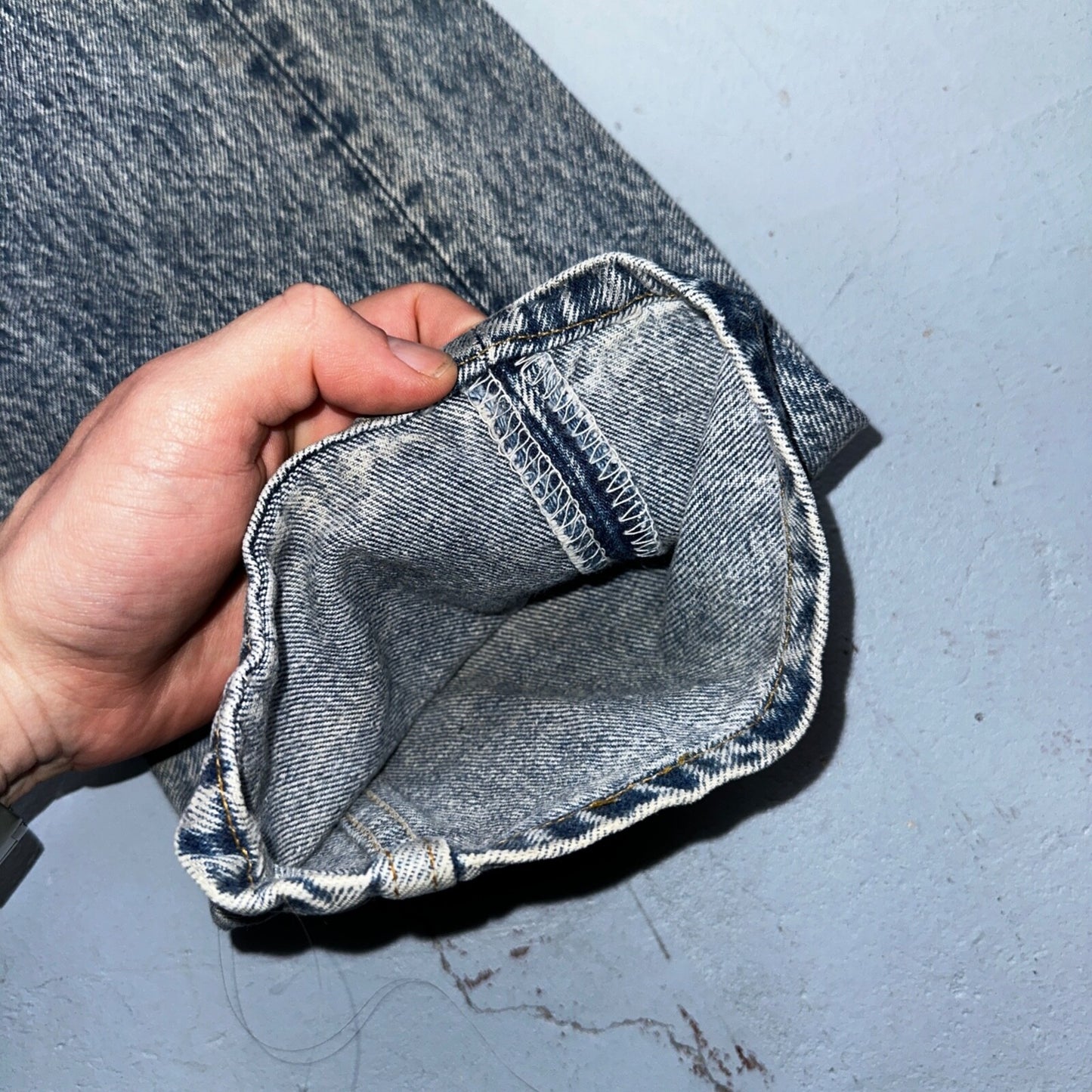 Levis 501 Vintage 90s USA XX Straight Leg Jeans Blue Med Wash 31x34 Act 29x32