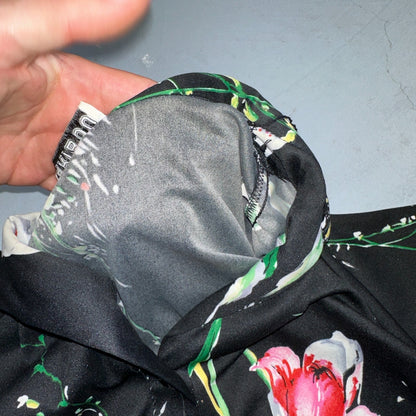 Caribou Made In USA Floral Print Shirt Button Down V Neck Women’s Vintage 1970s