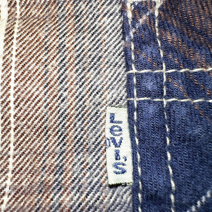 Levis Men's Plaid Flannel Shirt Size M Front Pockets Made in Russia Vintage Y2K