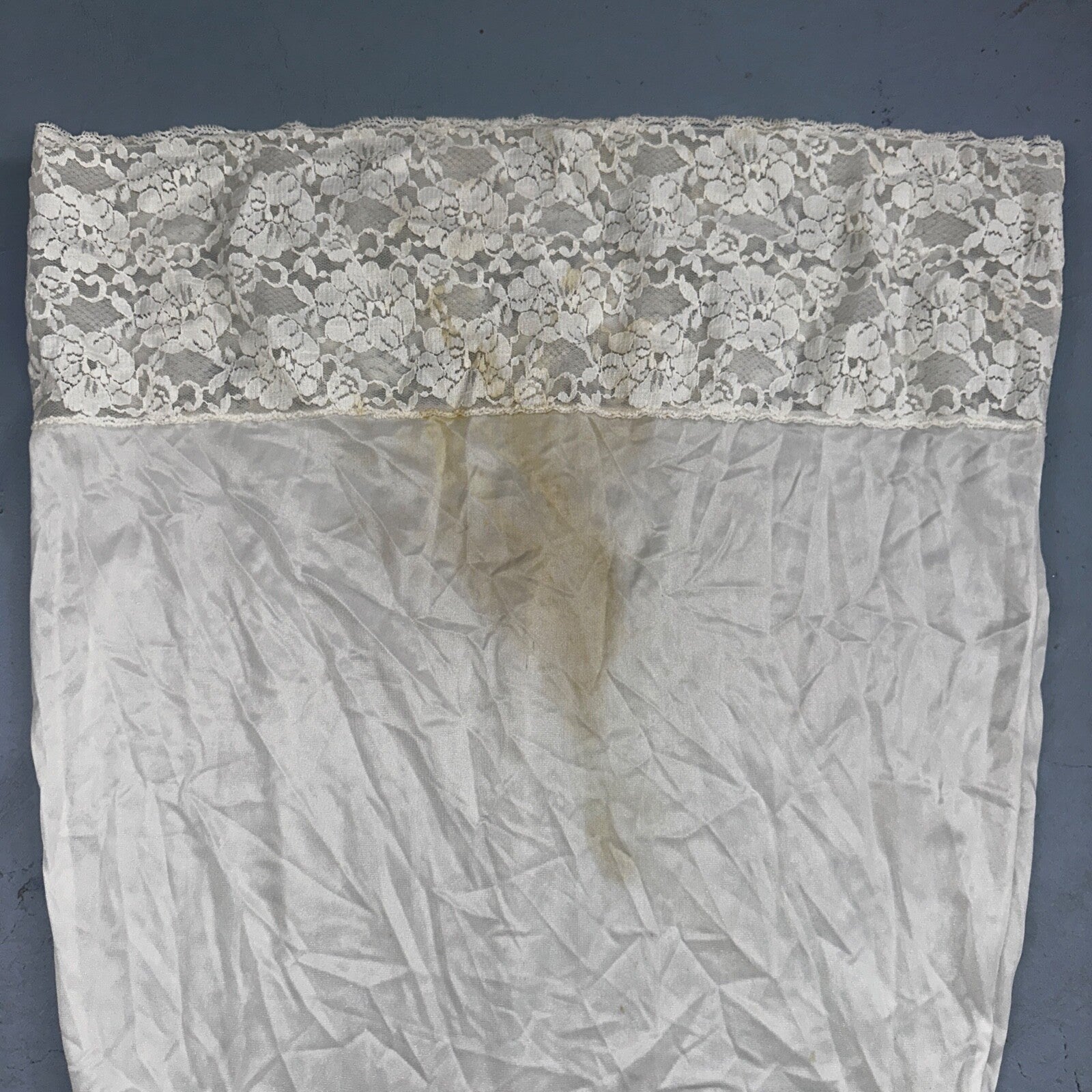 VTG 1960s Aristocraft Lingerie Slip Dress Sleepwear Full Sweep Nightgown Lace