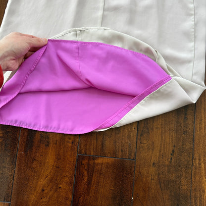 Reversible Womens Simple Beige Purple Dressy Tank Size M Cute Sexy Summer Vibe