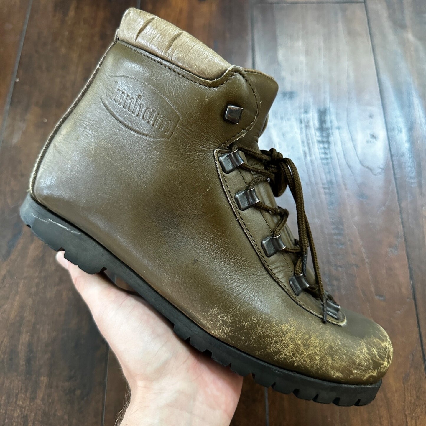VTG Dunham Men’s 7? Tyrolean Mountain Hiking Boots Vibram Sole Italy