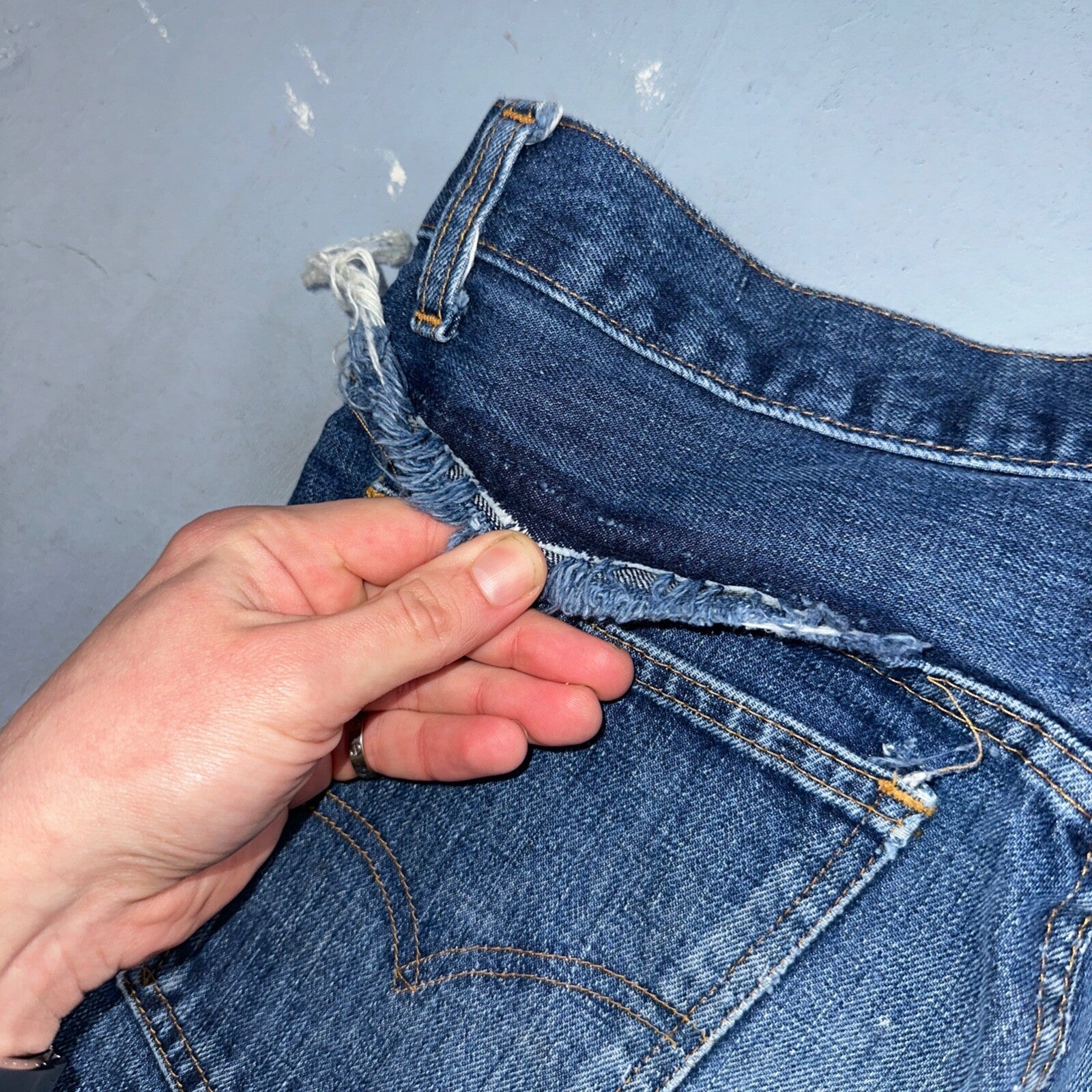 Levis 746 Vintage 70s USA Orange Tab Bootcut Flare Blue Bell Bottom Jeans 29x26