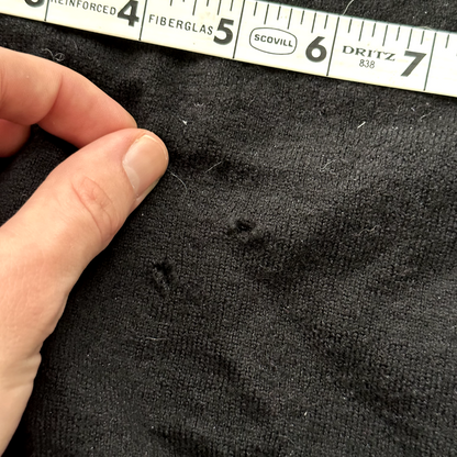 Zanobette Knitwear men's medium black top rugby Thrashed Vintage 80s Sweater